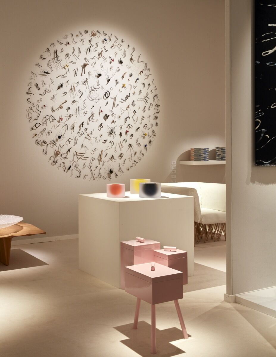 Installation view of Galerie Maria Wettergren’s booth at TEFAF Maastricht, 2020. Courtesy of Galerie Maria Wettergren and TEFAF Maastricht.