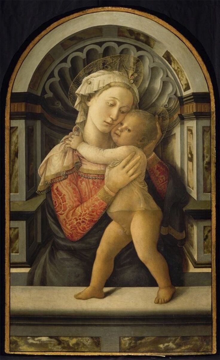 Filippo Lippi, Madonna and Child, ca. 1466-1469. Palazzo Medici Riccardi, Florence (property of the Città Metropolitana di Firenze). Image courtesy of the Muscarelle Museum of Art &amp; Museum of Fine Arts Boston.