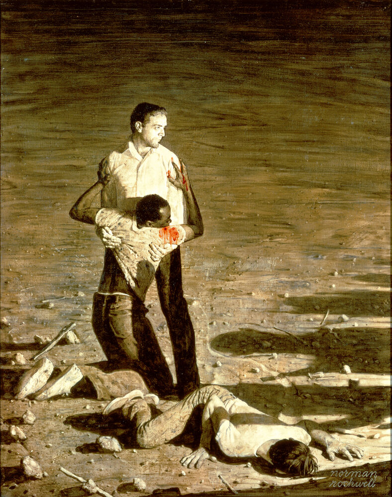 Norman Rockwell, Murder in Mississippi, 1965. © Norman Rockwell Family Agency. Courtesy of the Norman Rockwell Museum and the New York Historical Society Museum &amp; Library.