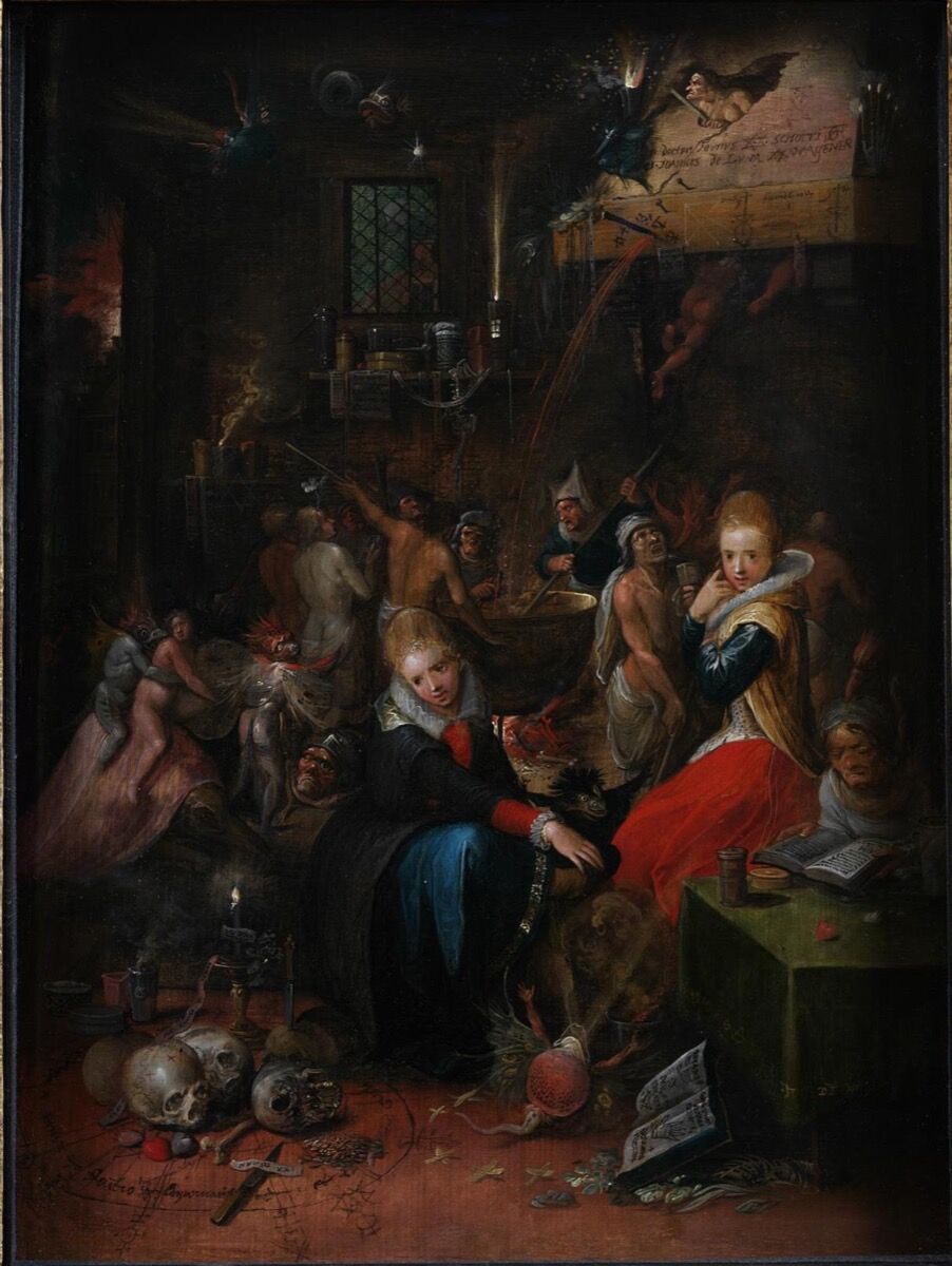 Frans Francken the Younger, Witches&#x27; Sabbath, 1606. Courtesy of the Victoria and Albert Museum.