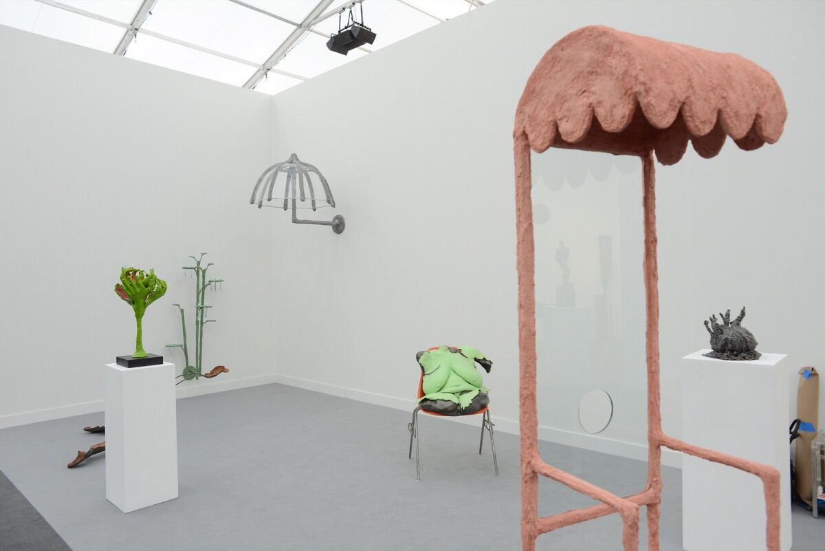 Installation view of Commonwealth &amp; Council&#x27;s booth at Frieze Los Angeles, 2020. Photo by Casey Kelbaugh. Courtesy of Casey Kelbaugh/Frieze.