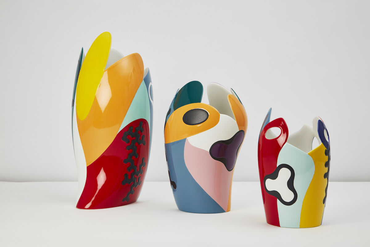 Vases by Alessandro Mendini for Maison Matisse. © Maison Matisse.