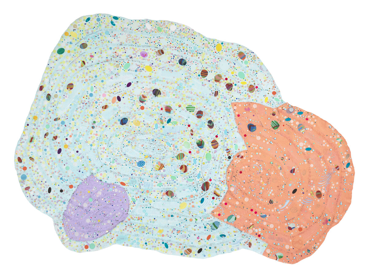 Howardena Pindell, Carnival: Bahia, Brazil, 2017. Courtesy of the artist and Garth Greenan Gallery, New York.