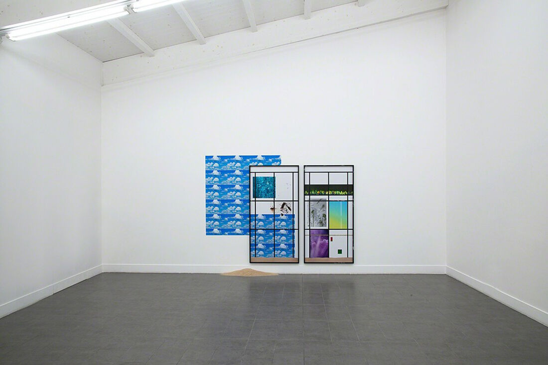 Installation view of Joshua Citarella's work in