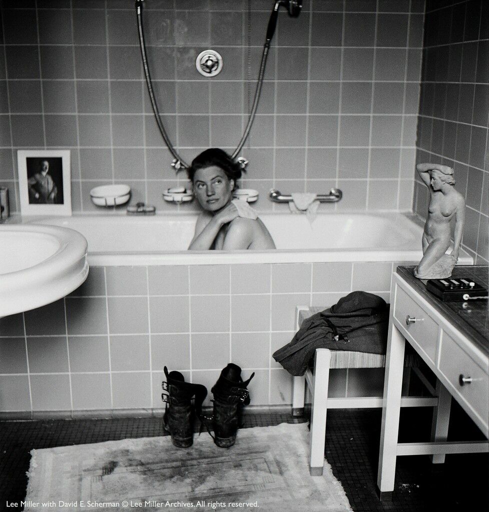 Lee Miller by David Sherman in Munich Hitler's apartment