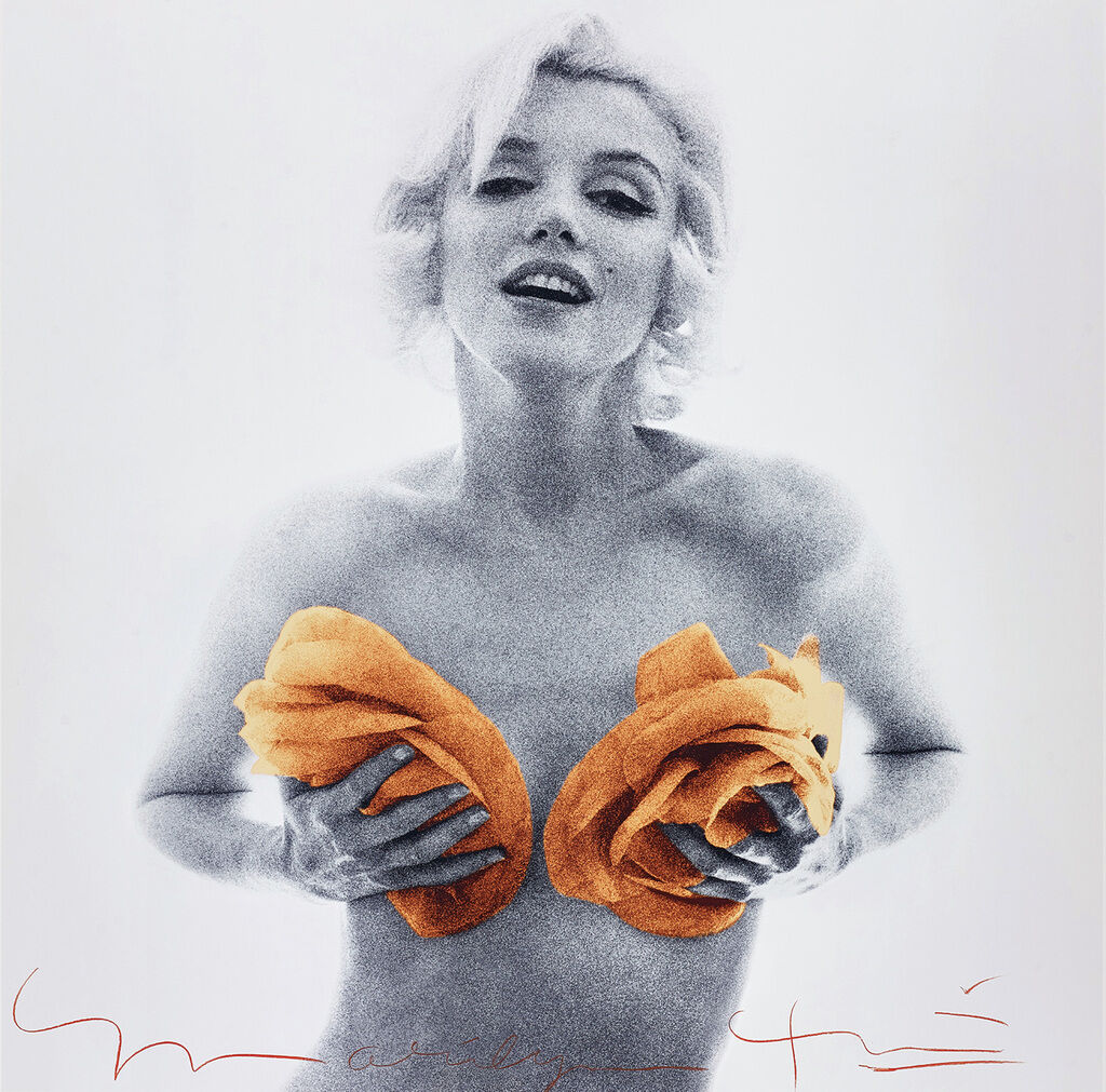 Marilyn with Apricot Roses from The Last Sitting