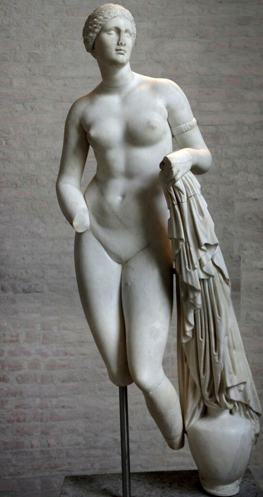 Aphrodite of Knidos, Greco-Roman variant on the original marble of ca. 350 B.C.