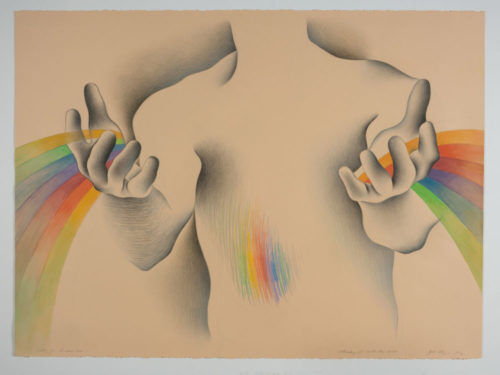 Study for Rainbow Man 1: Attracting Her with His Light