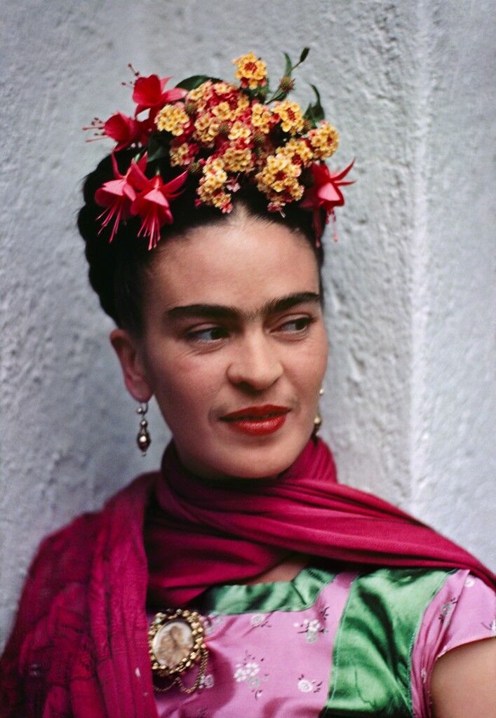Frida, Pink/Green Blouse, Coyoacon