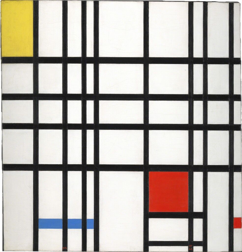 Composition with Yellow, Blue and Red