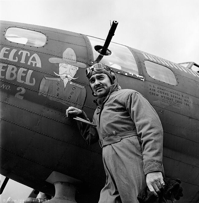 Clark Gable, US Airforce base, England,