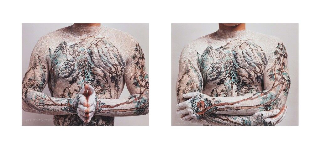 Chinese Landscape Tattoo No. 4 and Chinese Landscape Tattoo No. 9 (two works)