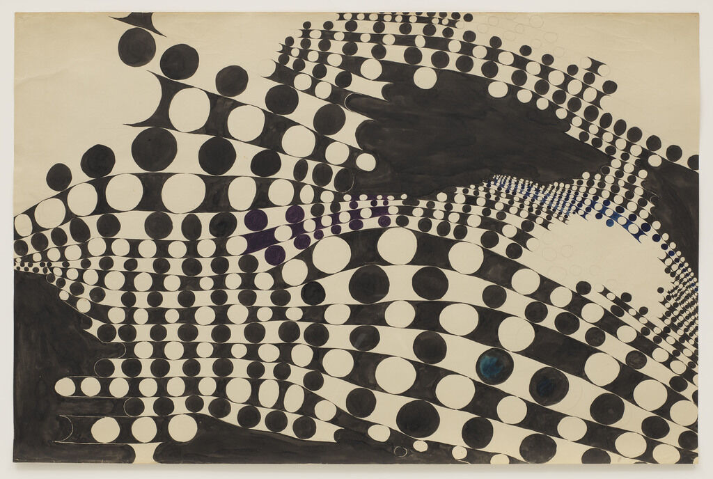 Untitled (AB.027, Stripes with circles)