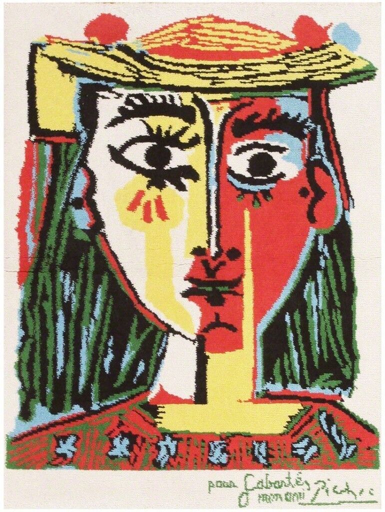  Vintage Pablo Picasso Rug