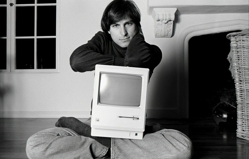Steve Jobs (Mac On Lap)