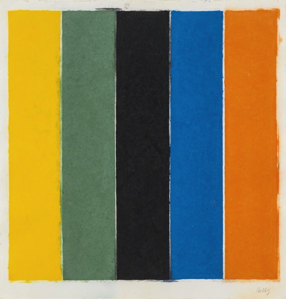 Colored Paper Image XIII (Yellow/Green/Black/Blue)