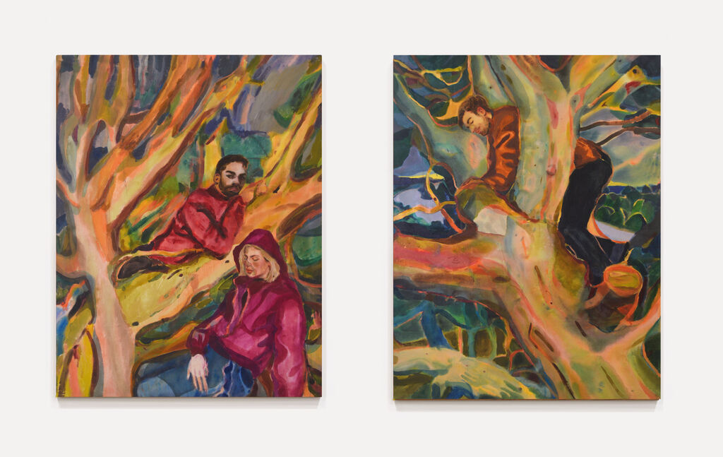 'Family Tree (Repetition rooted in that earlier grief)', (diptych)