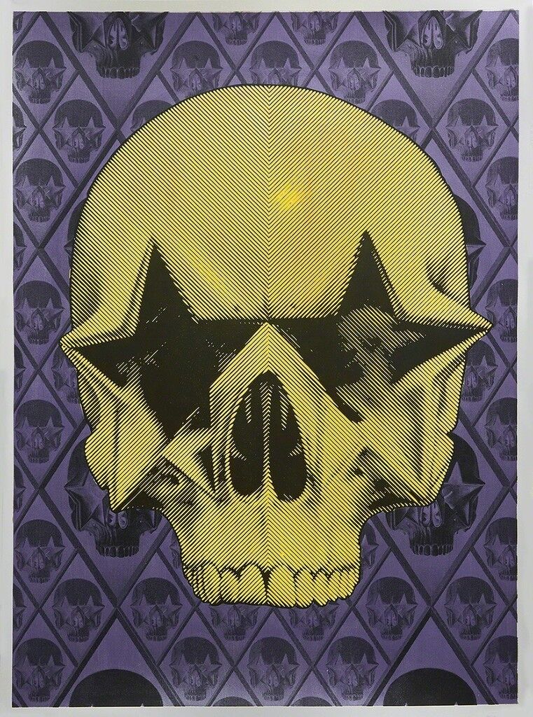Starskull Positive (Yellow Skull on Violet)