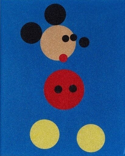 Mickey (Blue Glitter) - Small