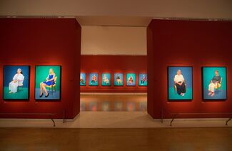 David Hockney RA: 82 Portraits and 1 Still-life, installation view